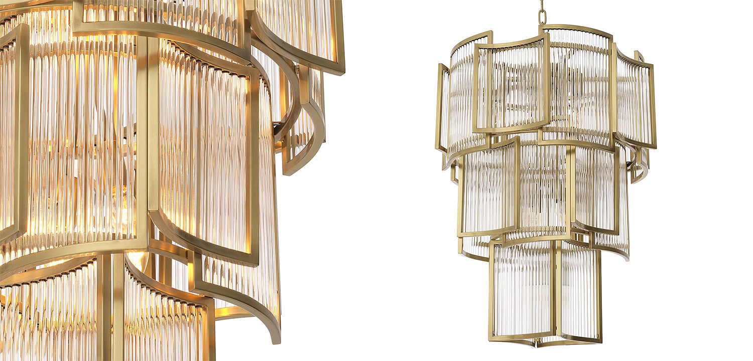 Люстра Eichholtz Chandelier Jet Set Brass Люстра Eichholtz Chandelier Jet Set Brass - Loft-Concept в Кирове