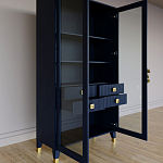 Дизайнерский шкаф витрина Elsa Dreams Blue с 4-мя ящиками варинант исполнения - 7 | Loft Concept в Кирове