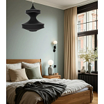 Подвесной вязаный черный светильник «Моника» варинант исполнения - 4 | Loft Concept в Кирове