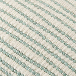 Чехол на подушку мятного цвета с бахромой и объемным узором Ethnic mix варинант исполнения - 2 | Loft Concept в Кирове