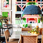 Люстра с плафоном в виде купола синяя Wooden Beads Chandelier Blue варинант исполнения - 2 | Loft Concept в Кирове