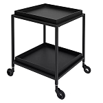 Тумба чёрная на колёсах Cabinet on Wheels варинант исполнения - 2 | Loft Concept в Кирове