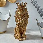Статуэтка лев с детализированной гривой и изящной короной Lion Crown  варинант исполнения - 4 | Loft Concept в Кирове