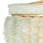 Подвесной светильник с каскадом из стеклянных декоративных элементов на золотом каркасе Shining Sea Glass варинант исполнения - 1 | Loft Concept в Кирове