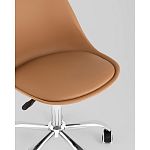 Офисный стул на металлическом основании EGGERY Brown пластик варинант исполнения - 2 | Loft Concept в Кирове