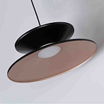 Бра черного цвета с двойным абажуром в форме конусов Obsidian Touch варинант исполнения - 2 | Loft Concept в Кирове