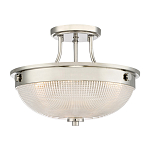 Потолочный светильник со стеклянным плафоном в виде купола Quoizel варинант исполнения - 1 | Loft Concept в Кирове