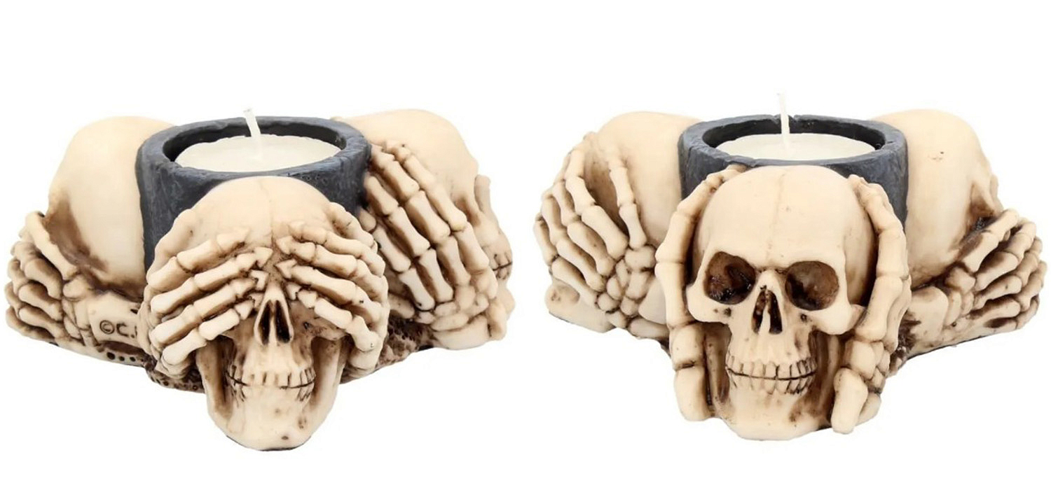 Подсвечник Three Wise Skulls Подсвечник Three Wise Skulls - Loft-Concept в Кирове
