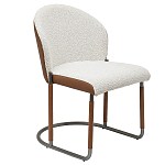 Стул мягкий с обивкой из рогожки и экокожи Contrasting Performance варинант исполнения - 5 | Loft Concept в Кирове