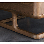 Прикроватный деревянный столик с 2-мя ящиками Moon Walnut Furniture варинант исполнения - 6 | Loft Concept в Кирове