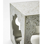 Приставной столик с перламутром Bone Inlay Side Table Floral Design варинант исполнения - 3 | Loft Concept в Кирове