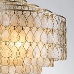 Люстра многоярусная с декором из натуральной морской ракушки Iridescent Light варинант исполнения - 4 | Loft Concept в Кирове