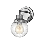 Бра для ванных комнат с прозрачным шарообразным плафоном из стекла с пузырьками на круглом основании Hinkley варинант исполнения - 6 | Loft Concept в Кирове