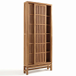 Шкаф из массива тика Okino Wood Cabinet варинант исполнения - 5 | Loft Concept в Кирове