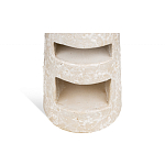 Керамический столик с деревянной столешницей "Пешка" варинант исполнения - 4 | Loft Concept в Кирове