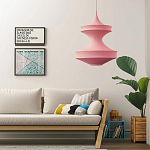 Подвесной вязаный розовый светильник «Моника» варинант исполнения - 4 | Loft Concept в Кирове