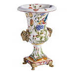 Ваза из фарфора с бронзовыми Овнами Bronze Aries варинант исполнения - 3 | Loft Concept в Кирове