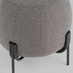 Пуф в ткани букле темно-серого цвета Pikelet варинант исполнения - 4 | Loft Concept в Кирове