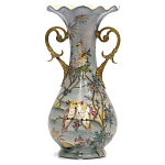 Ваза фарфоровая с попугаями Gaya варинант исполнения - 2 | Loft Concept в Кирове