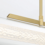 Подвесной светильник линейный золотого цвета с длинной цилиндрической стеклянной трубкой Eurofase варинант исполнения - 7 | Loft Concept в Кирове