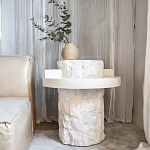 Дизайнерский журнальный стол цилиндрической формы фактурный Mylepen варинант исполнения - 2 | Loft Concept в Кирове