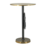 Столик приставной с абстрактным основанием и акцентом в виде золотистого диска Heavenly Space варинант исполнения - 4 | Loft Concept в Кирове
