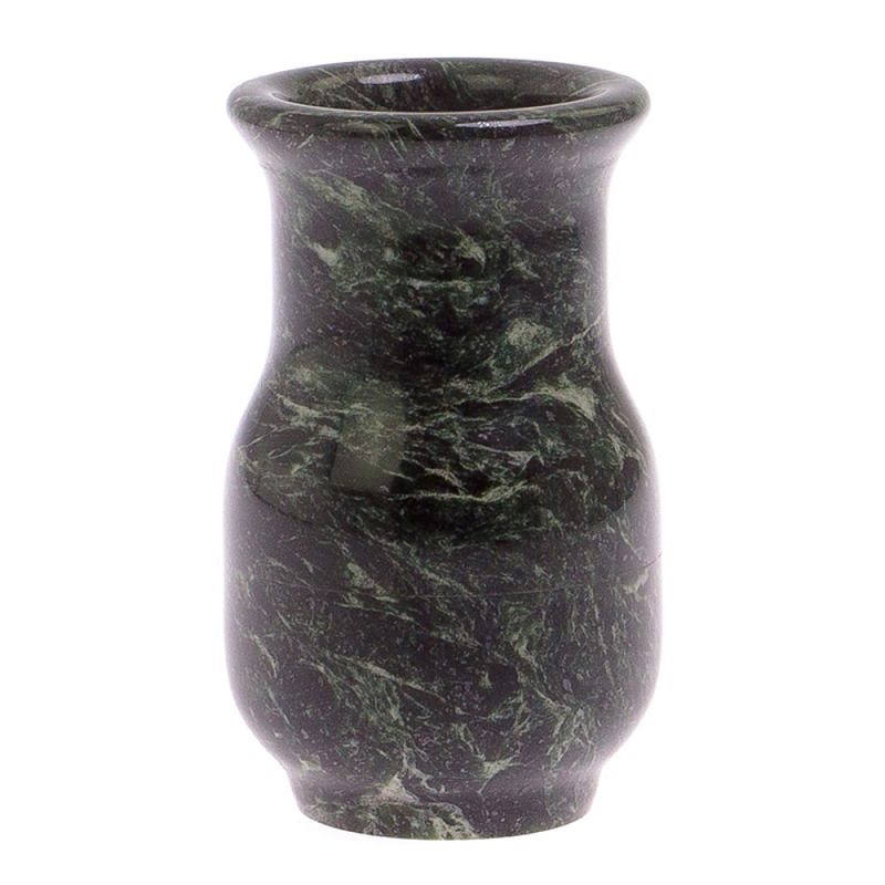 Ваза настольная для цветов из камня змеевик Vase Serpentine Змеевик Ваза настольная для цветов из камня змеевик Vase Serpentine Змеевик в Кирове | Loft Concept